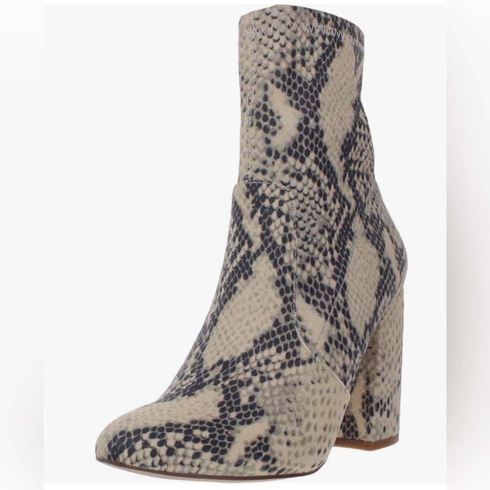 Steve Madden snakeskin booties